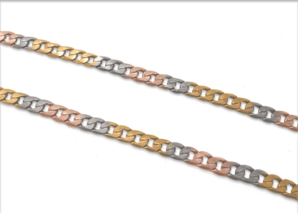 Three Tone Plated | Curb Chains